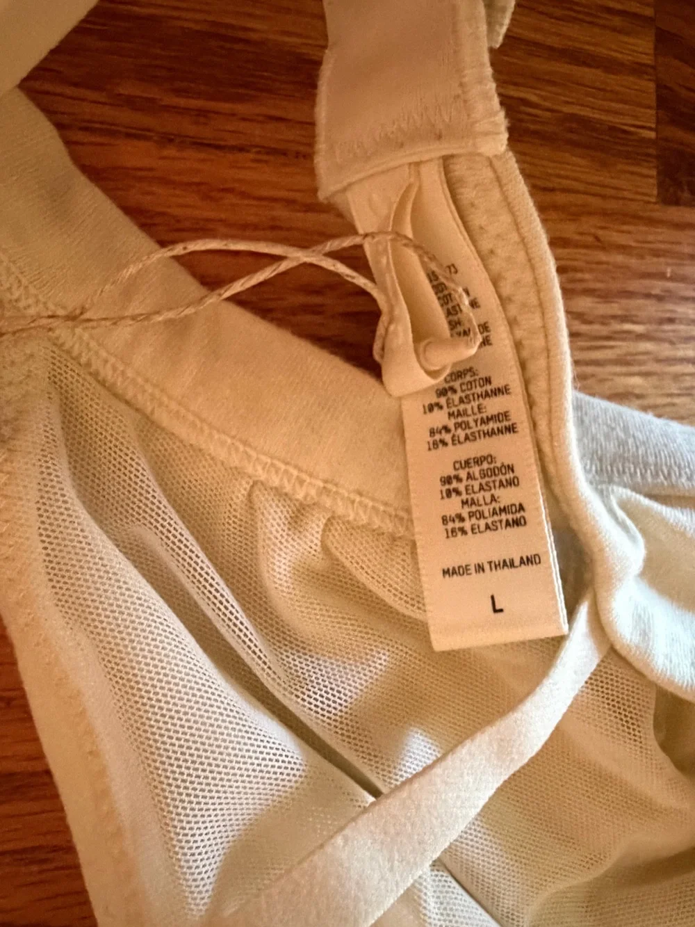 SKIMS Cotton Jersey Triangle Bralette - Bone - Picture 9 of 11